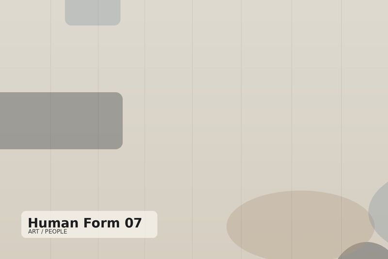 Human Form 07 — abstract composition of soft geometric forms